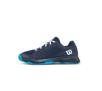Wilson Rush PRO JR L Tennis Shoe, Navy Blazer/White/Atomic Blue, 11.5 UK