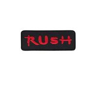 Rush Red Black Rock Band Patch Badge Embroidered Iron on Applique Souvenir Accessory