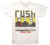Rush Roll The Bones 1992 Tour Men T-Shirt White XL