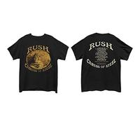 Rush T Shirt Caress Of Steel Track List Band Logo new Official Mens Black