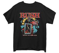 Rush - Rush Moving Pictures Album Artwork Cotton T-Shirt, Black, XXL