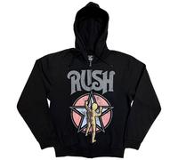 Rush Starman 2112 Band Logo Zipped Hoodie