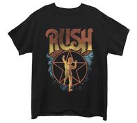 Rush - Rush Starman Printed Logo Cotton T-Shirt Black XL