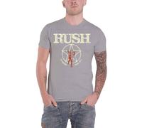 Rush T Shirt American Tour 1977 Official Mens Sports Grey S