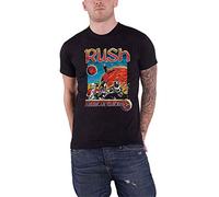 RUSH T Shirt American Tour 1978 Band Logo 2112 New Official Mens Black