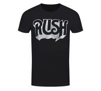 Rush T-Shirt Band Logo Official Black New