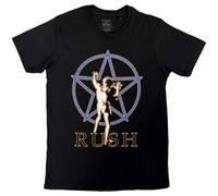 Rush T Shirt Original Star Man 2112 Classic Band Logo Official Mens New Black
