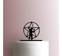 Rush Tribute Project Logo - Acrylic Cake Topper 5 Inch Width/Fuchsia