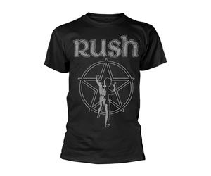 Rush Unisex Adult Starman T-ShirtS Black PH997