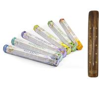 Rushant Wooden Incense Holder with Stamford Aromatherapy Incense Sticks Gift Set - 120 Aromatherapy Agarbatti Sticks for Relaxation, Meditation, Yoga, Stress Relief & Home Fragrance