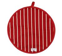 Rushbrookes Butchers Stripe Cook/Chefs Pad Hob Cover, Red