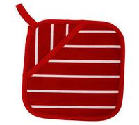 Rushbrookes Butchers Stripe Pot Grab (Made In Uk) - Red
