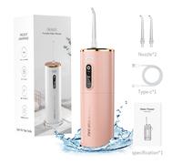Rushi R-B31A Electric Oral Irrigator, 280 ml Water Tank, 1200 mAh Battery, Pink