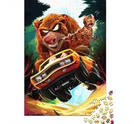 Rushing Psycho Bear, Classic Puzzle, 1000 Pieces, 38x26cm/1000pcs