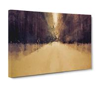Rushing Through the Forest Canvas Print | Gallery Wrapped 30mm Frame Wall Art | 30x20 inches | Ready to Hang | Abstract Landscape Picture | Living Room Bedroom Lounge Office