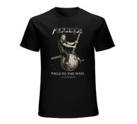RUSHUI Accept Balls to The Wall UDO Heavy Metal Band Men's Short Sleeve T-Shirt Top Size L Black