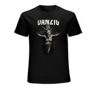 RUSHUI Danzig Skullman Ukraine Men's Short Sleeve T-Shirt Top Size 3XL Black