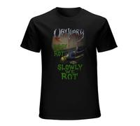RUSHUI Slowly We Rot by Obituary Men's Short Sleeve T-Shirt Top Size S