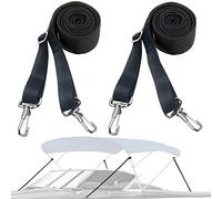 RUSON Adjustable Bimini Top Straps with 2 Stainless Stee Heavy Duty Snap Loops