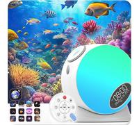 Rusoso Galaxy Projector Pro for Bedroom, Planetarium Star Projector,4K Replaceable 13 HD Galaxy Discs,Time and Temperature Display with White Noise,for Bedroom Night Light Kids,Party,Birthday Gifts