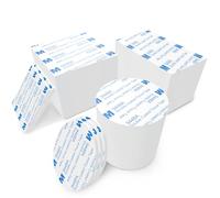 Rusoz Double Sided Sticky Pads 60 Pcs Strong Double Sided Tape Self Adhesive Foam Pads Waterproof Number Plate Sticky Pads for Wall Hangings, Pictures, Dash Cams (White)