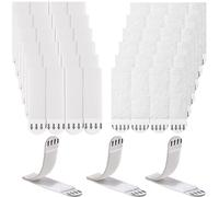 Rusoz Picture Hooks No Nails, 24 Pairs(48 Strips) Hook Loop Mounting Tapes Adhesive Strips 20mm x 70mm No Nails Damage Free Wall Frame Stickers for Picture Hanging