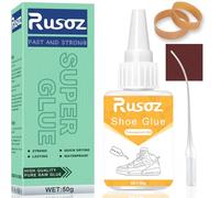 Rusoz Shoe Glue Sole Repair Adhesive, 50g Instant Strong Glue for Shoe, Leather, Rubber, Trainers, Long-Lasting Fix - Fast Drying