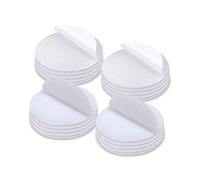 Rusoz Sticky Dots Heavy Duty 20 Pair,White Double Sided Hook and Loop Tape Round 38mm,Self Adhesive Dots Tape,Sticky Coins Dots, No Nail Mounting Pads for Walls,Floor,Door,and Car Use