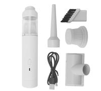 Ruspela Handheld Vacuum Cleaner 35000rpm Car Vacuum 5000PA Gear Suction Air Duster Cleaner 2- in- 1 Car Vacuum and Air Duster Portable Cordless Mini Vacuum Cleaner Rechargeable for Car, Home, Office