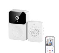 Ruspela Smart Video Door Bells, Video Doorbell Camera 480P Wireless Video Doorbell Camera 2. 4GHz WiFi Doorbell Security Camera with Chime Smart Doorbell Work
