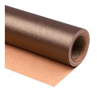 RUSPEPA Chocolate Brown Matte Wrapping Paper - 43.2 cm X 10 m - Solid Color Pearly - lustre Paper Perfect for Wedding, Birthday, Christmas, Baby Shower