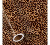 RUSPEPA Mini Leopard Print Wrapping Paper 43.2cm x 5m African Safari Leopard Design Perfect for Kids Birthdays Zoo Parties Animal Themes Holidays