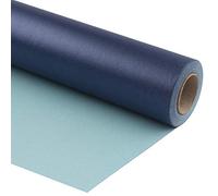 RUSPEPA Navy Matte Wrapping Paper - 81.5 Sq.Ft - Solid Color Pearly-Lustre Paper Perfect for Wedding, Birthday, Christmas, Baby Shower Gifts - 76 cm X 10 m