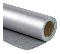 RUSPEPA Silver Matte Wrapping Paper - 43.2 cm X 10 m - Solid Color Pearly - lustre Paper Perfect for Wedding, Birthday, Christmas, Baby Shower