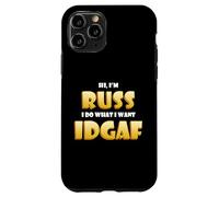Russ Costume IDGAF Funny Meme Russ Halloween Costume Russel Case for iPhone 11 Pro
