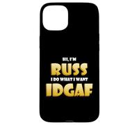 Russ Costume IDGAF Funny Meme Russ Halloween Costume Russel Case for iPhone 15 Plus