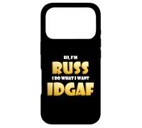 Russ Costume IDGAF Funny Meme Russ Halloween Costume Russel Case for iPhone 17 Pro