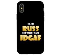 Russ Costume IDGAF Funny Meme Russ Halloween Costume Russel Case for iPhone X/XS