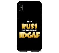 Russ Costume IDGAF Funny Meme Russ Halloween Costume Russel Case for iPhone XS Max