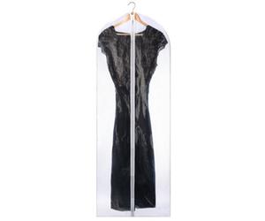 Russel 2Pc Peva Clear Extra Long Garment Cover With White Trim