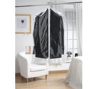 Russel 2Pc Peva Clear Suit Cover With White Trim