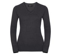 Russel Collection Ladies' Classic Fit V-Neck Knitted Pullover