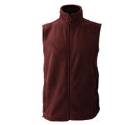 Russel Men's Fleece Gilet Jacket Bodywarmer in Burgundy | Size: 2XL Russel Burgundy 2XL