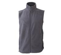 Russel Men's Fleece Gilet Jacket Bodywarmer in Grey | Size: 2XL Russel Grey 2XL