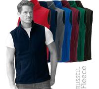 Russel Men's Fleece Gilet Jacket Bodywarmer in Navy | Size: Large Russel Navy L