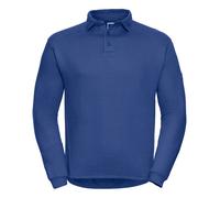 Russell 012M Heavy Duty Workwear Polo Collared Jumper Sweatshirt XS-4XL