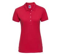 Russell 566F Ladies Womans Stretch Cotton Short Sleeve Polo Shirt XS - XXL