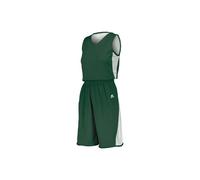 Russell 5R6DLX.DWI.XL Ladies Undivided Single Ply Reversible Shorts, Dark Green & White - Extra Large
