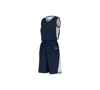 Russell 5R6DLX.NWH.M Ladies Undivided Single Ply Reversible Shorts, Navy & White - Medium
