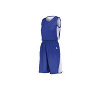 Russell 5R6DLX.ROW.M Ladies Undivided Single Ply Reversible Shorts, Royal & White - Medium